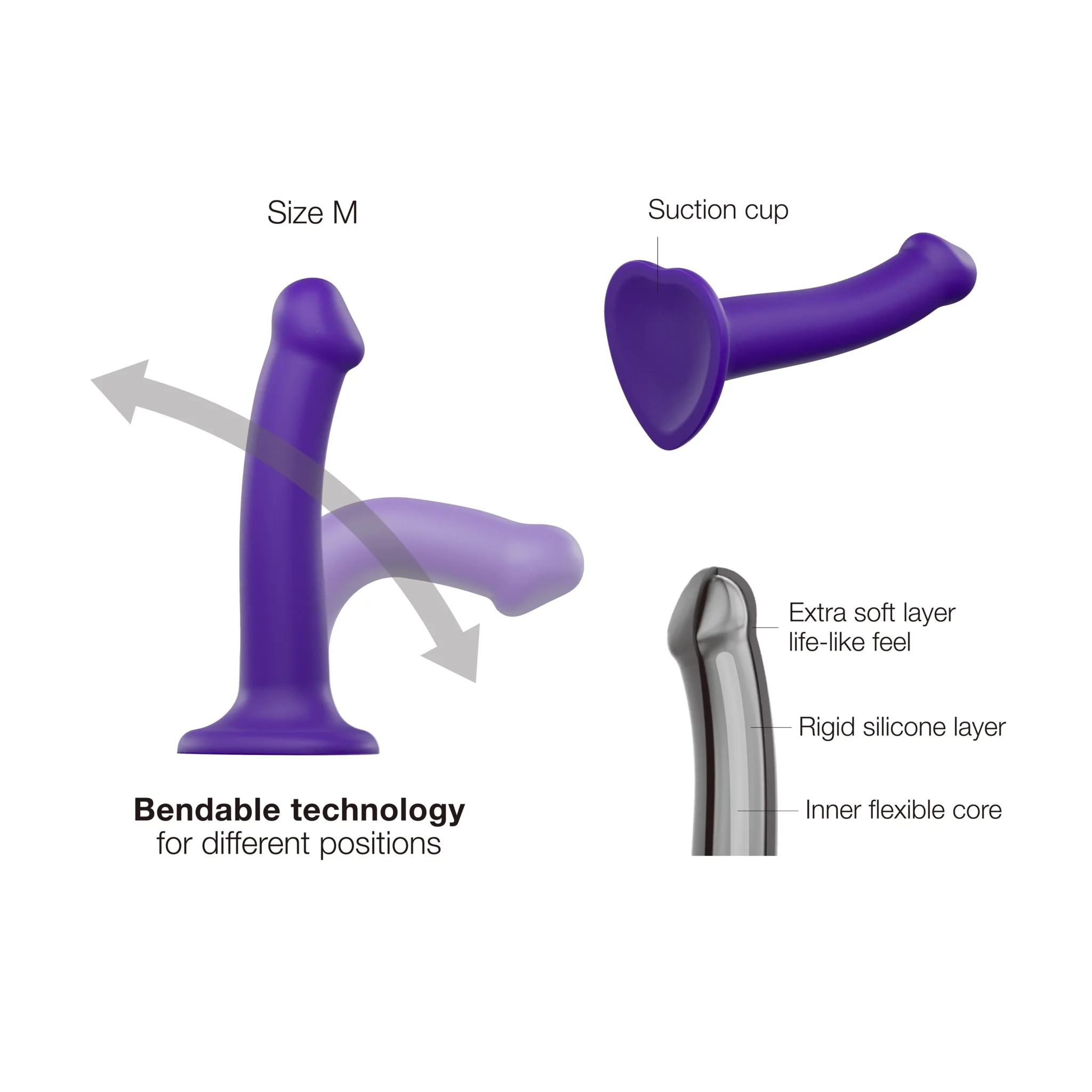 Small Silicone Bendable Dildo - Image 3